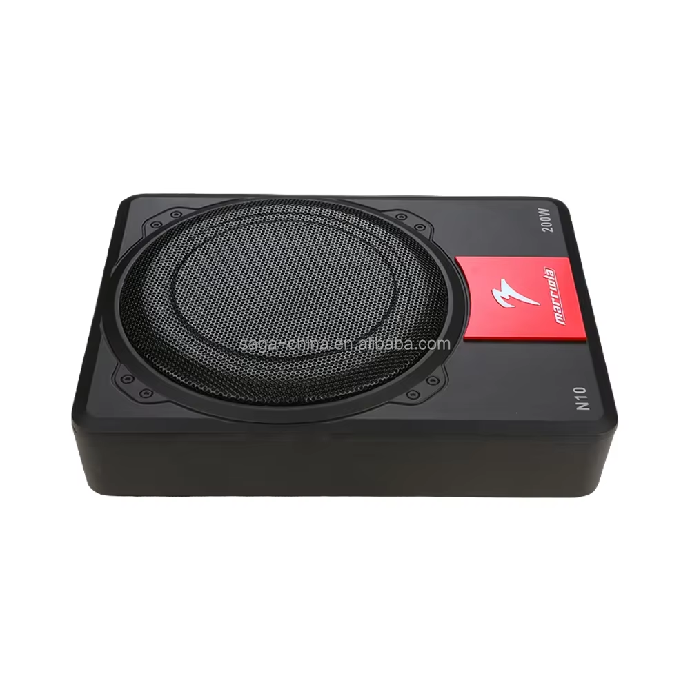 High Quality 200W RMS Car Subwoofer Powerful Class AB with Crossovers N10 Model Class AB Car Audio